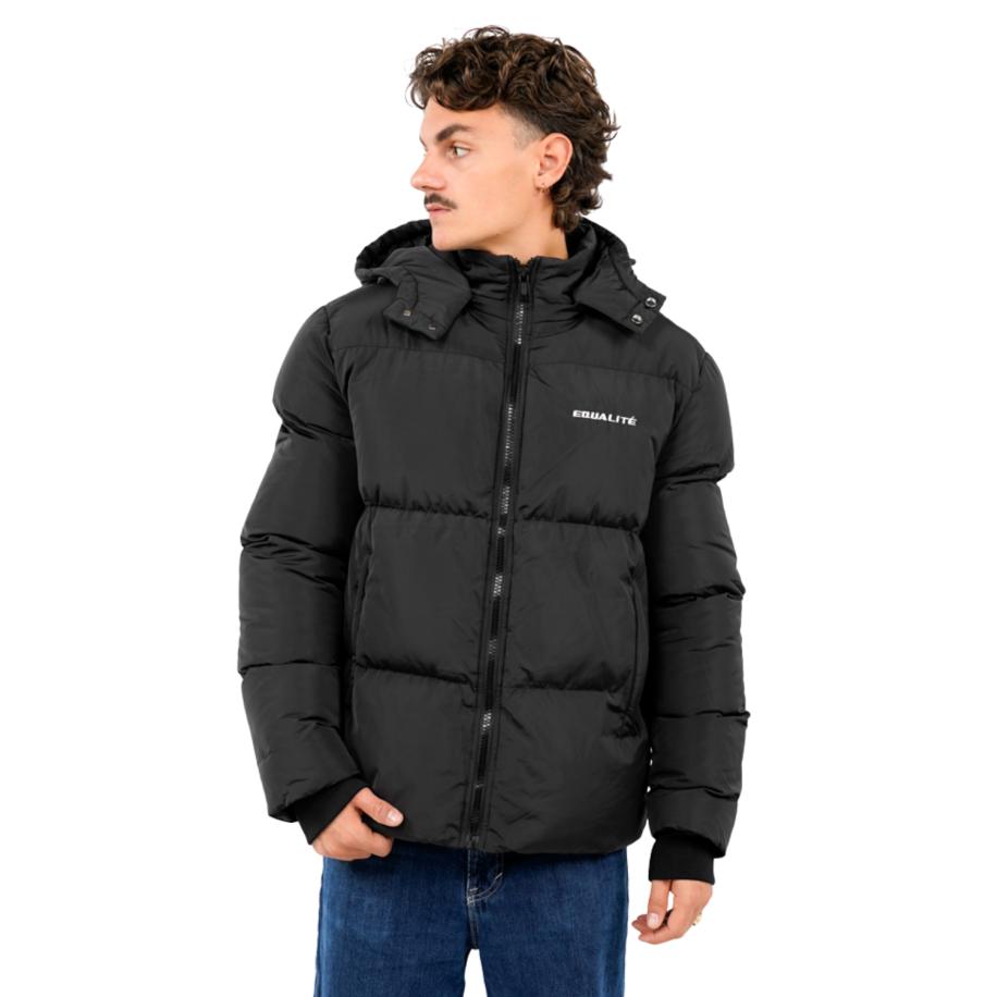 equalite Essential Puffer Winterjas Zwart