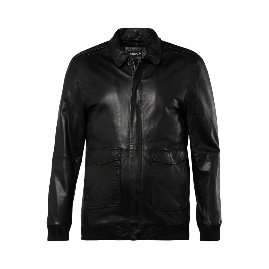 men plus Men Plus Tussenjas zwart -