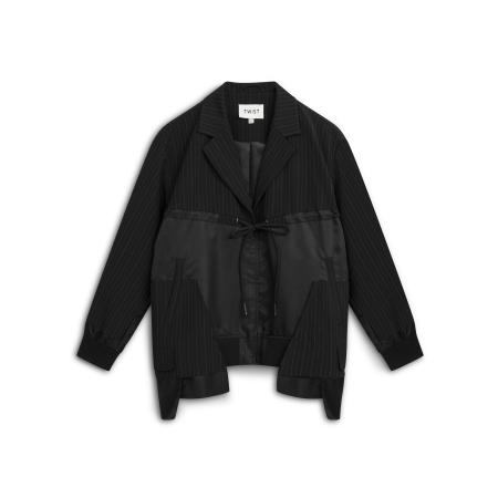 Twist Twist Tussenjas stone grey / zwart