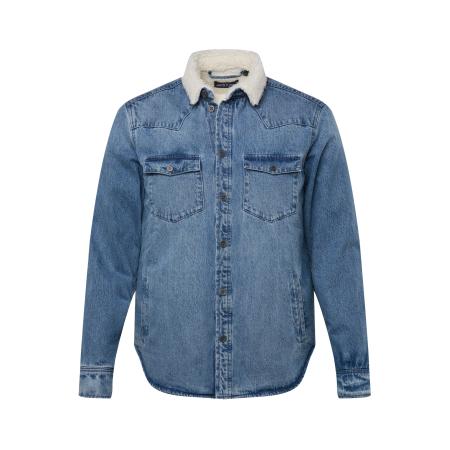 John F. Gee Tussenjas blauw denim / wit