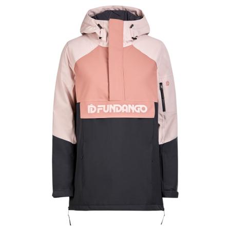 Fundango Outdoorjas Birch ECO Logo Anorak koraal