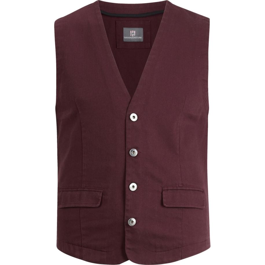jan vanderstorm Jan Vanderstorm Bodywarmer Torell bordeaux / donkerrood -