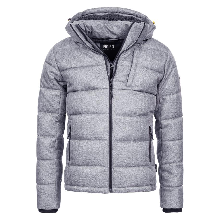 INDICODE JEANS INDICODE JEANS Winterjas Hebert grijs -