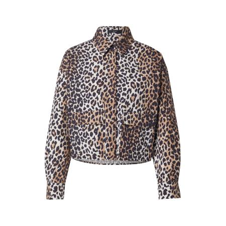 Oui OUI Tussenjas camel / ecru / zwart