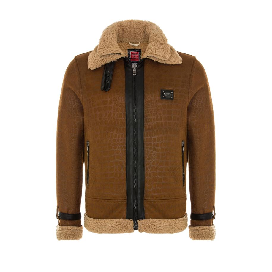 Cipo & Baxx CIPO & BAXX Tussenjas karamel / lichtbruin / zwart -