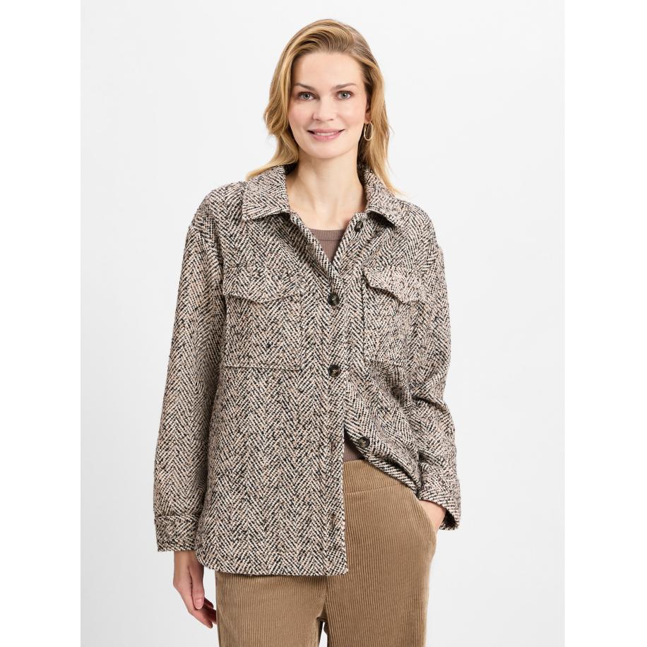 Marie Lund Marie Lund Tussenjas beige / zwart -