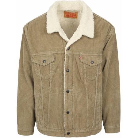 Levi's Sherpa Jas Corduroy Beige
