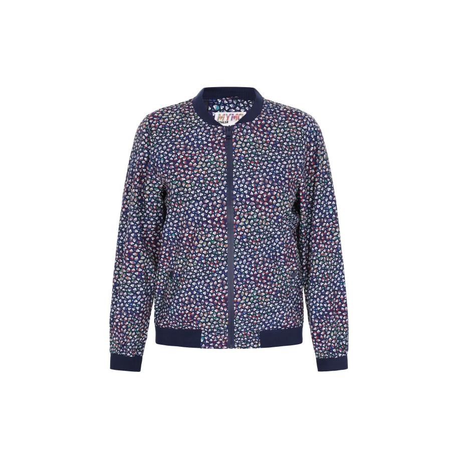 MyMo ATHLSR myMo ATHLSR Tussenjas blauw / indigo / groen / wit -