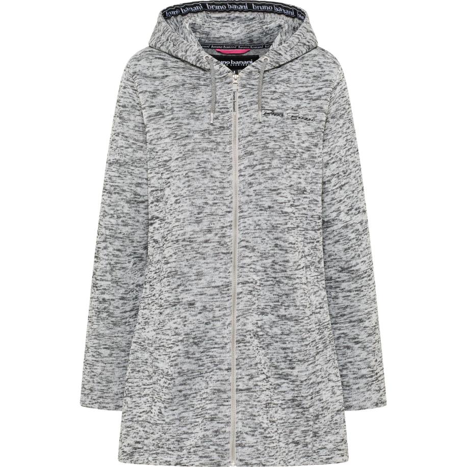 Bruno Banani Bruno Banani Fleece jas grijs gemêleerd / zwart -