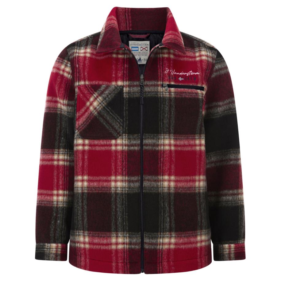 jan vanderstorm Jan Vanderstorm Tussenjas Finnleiv rood / zwart / wit -