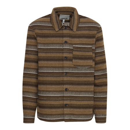 Solid !Solid Tussenjas MICHA bruin gemêleerd / zwart