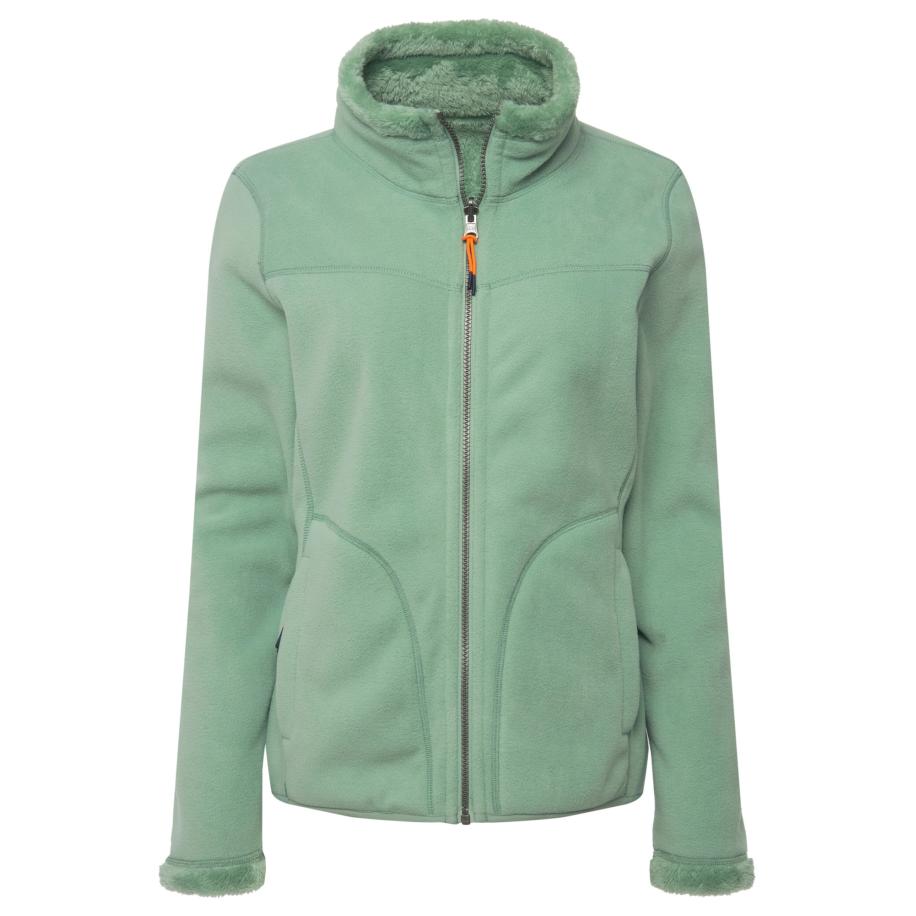 LAURASØN LAURASØN Fleece jas mintgroen -