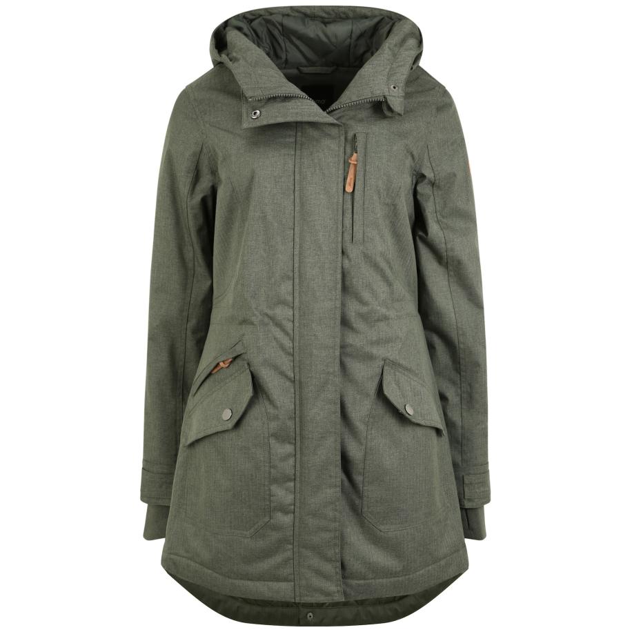 Oxmo Oxmo Tussenparka Bella bruin / donkergroen -