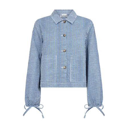 Cream Cream Tussenjas CR Berta navy / lichtblauw / wit