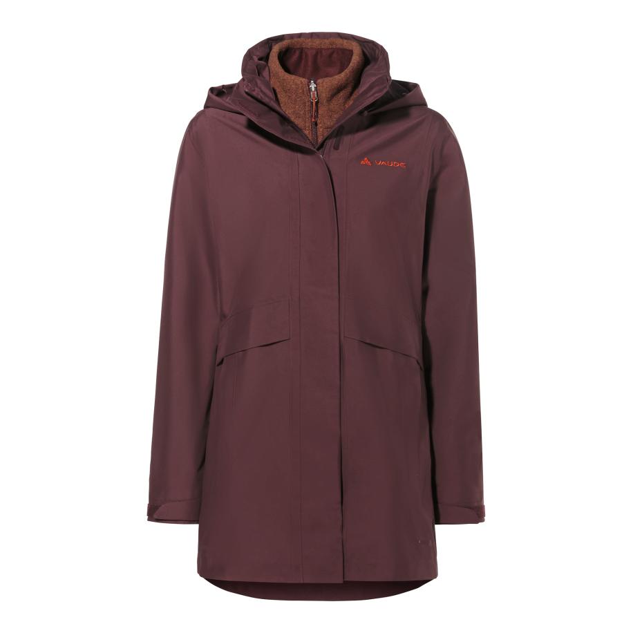 Vaude VAUDE Outdoorjas Idris IV bruin / bordeaux -