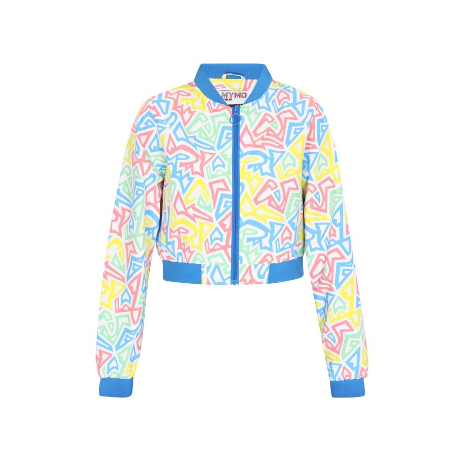 MyMo ATHLSR myMo ATHLSR Tussenjas azuur / citroen / pink / offwhite -
