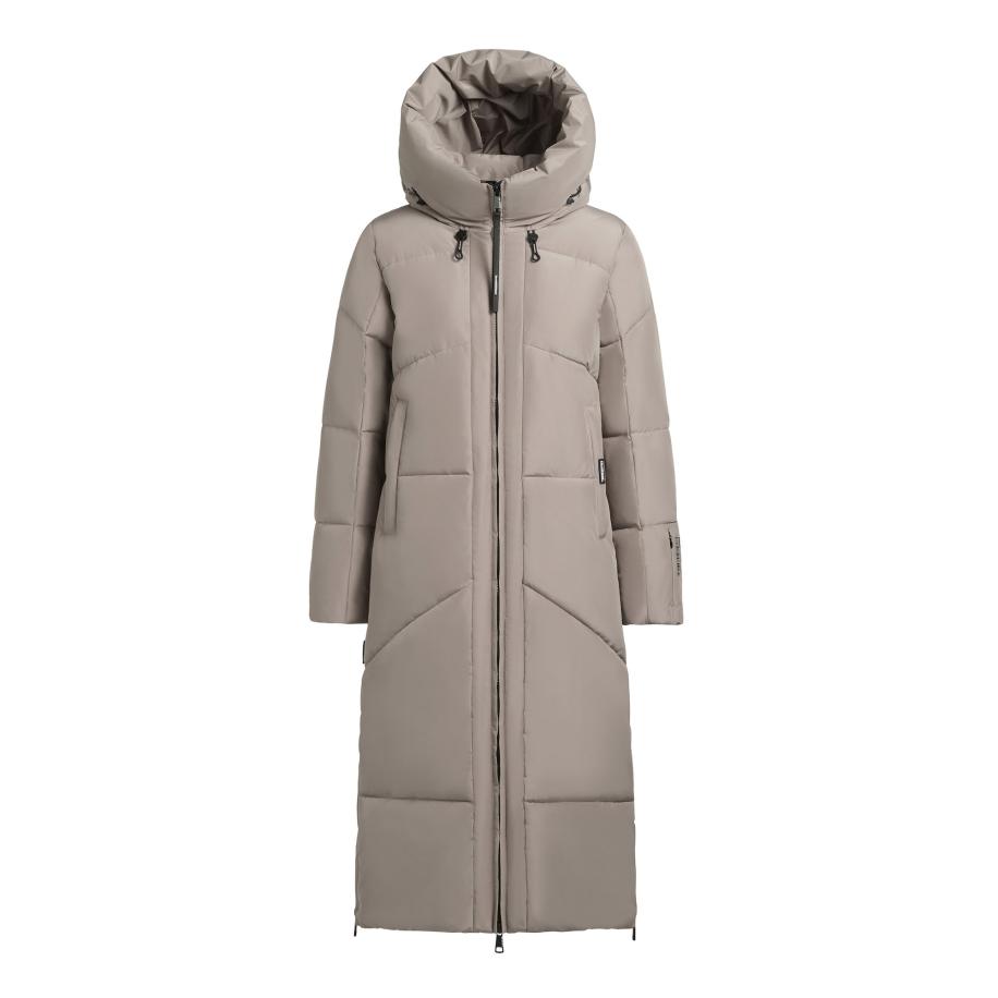 Khujo khujo Winterjas PRAYCE beige / greige -