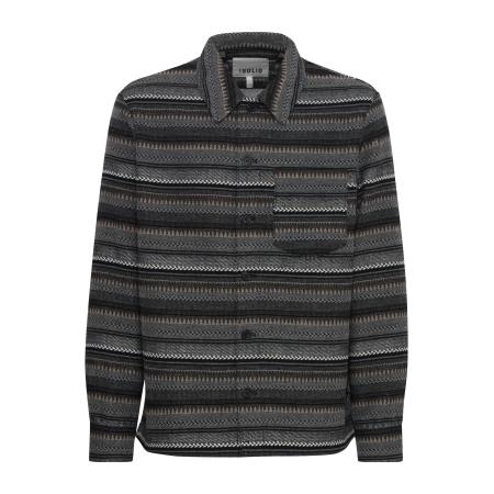 Solid !Solid Tussenjas MICHA antraciet / gemengde kleuren