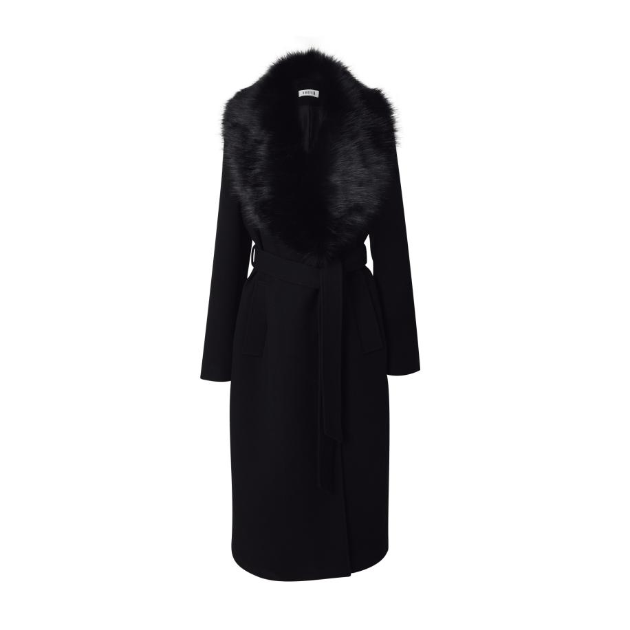 EDITED EDITED Tussenmantel Mailen zwart -