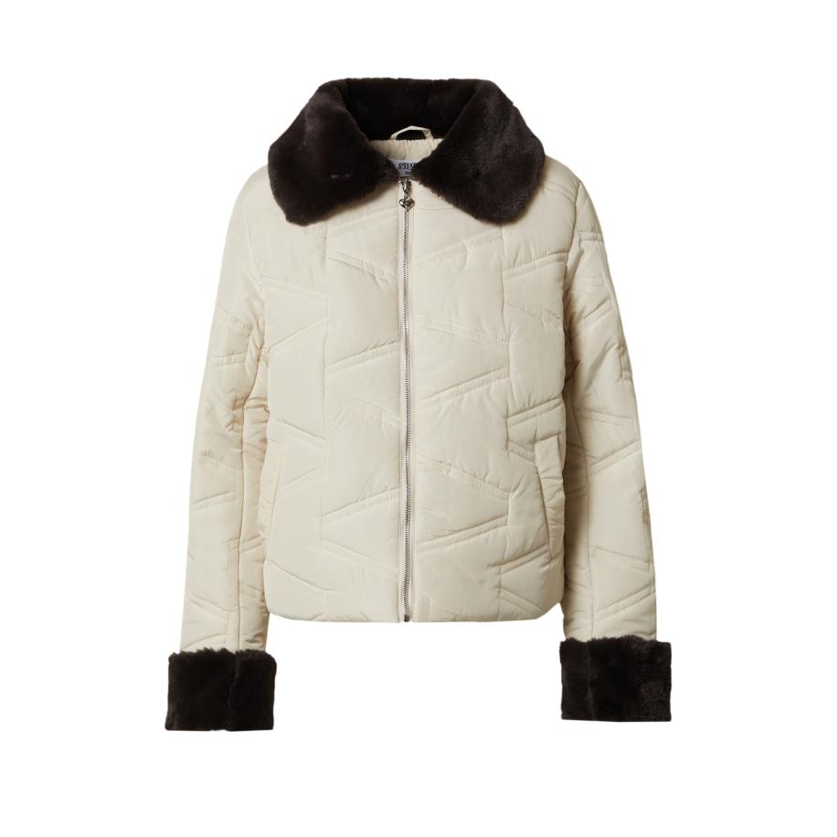 SHYX SHYX Tussenjas Mila crème / donkerbruin -