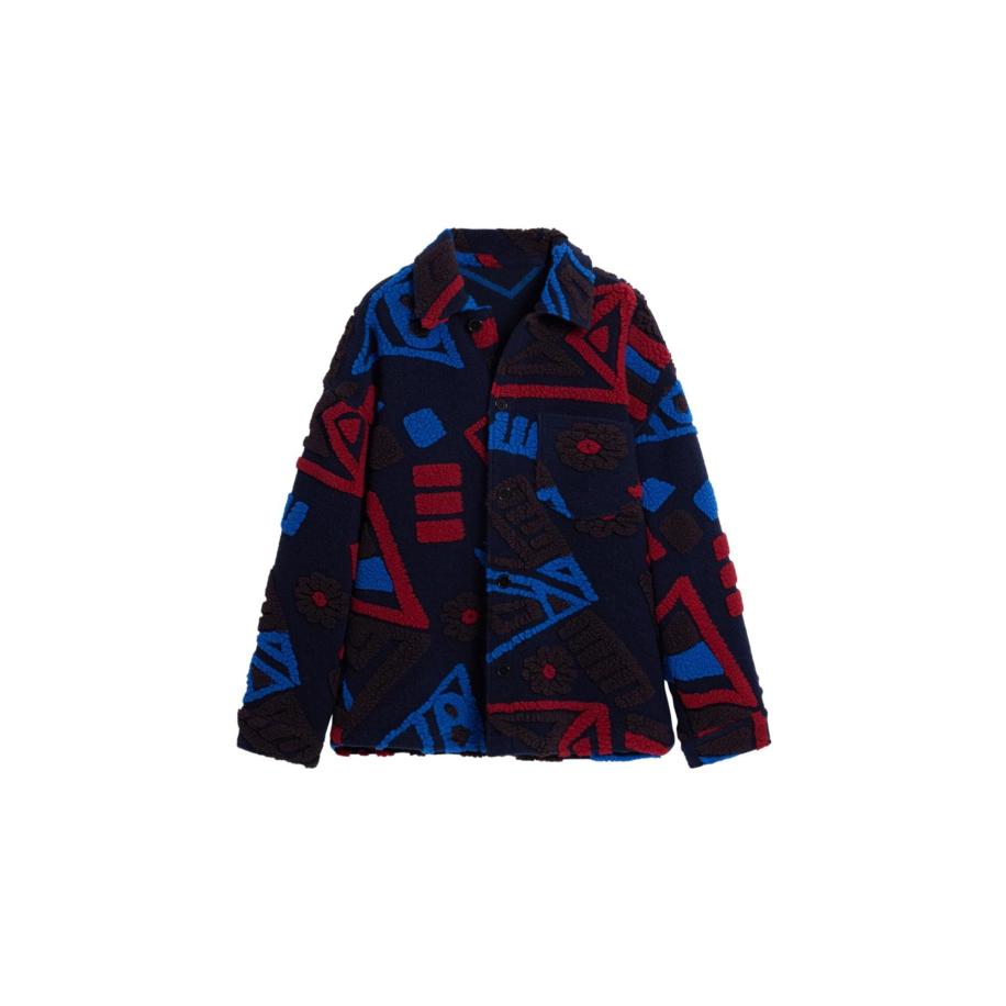 Desigual Desigual Tussenjas blauw / nachtblauw / rood -
