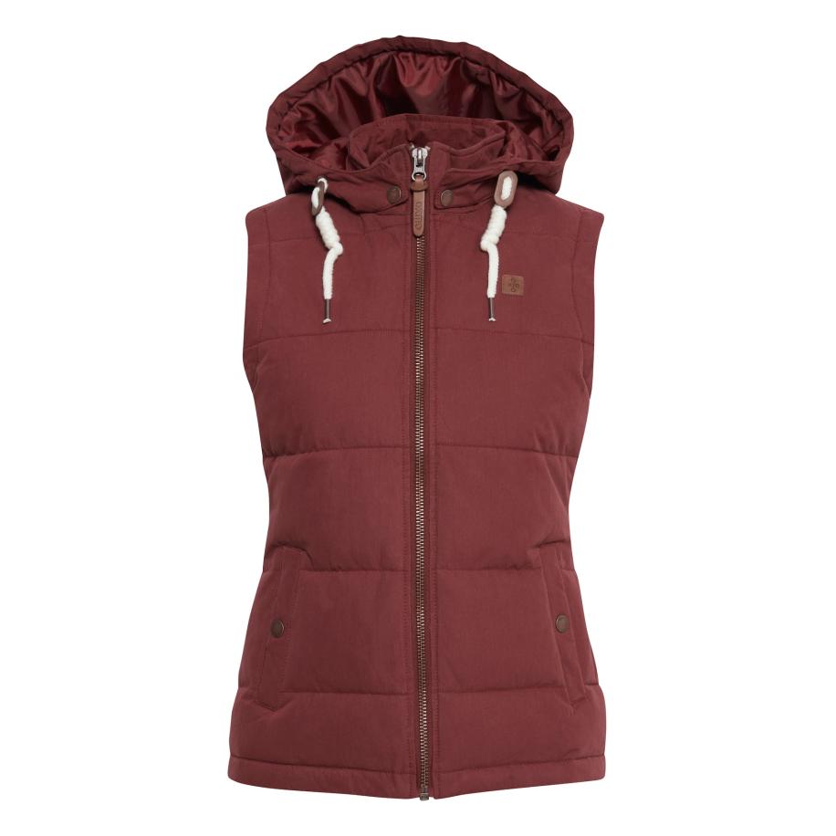 Oxmo Bodywarmer Lew wijnrood Rood
