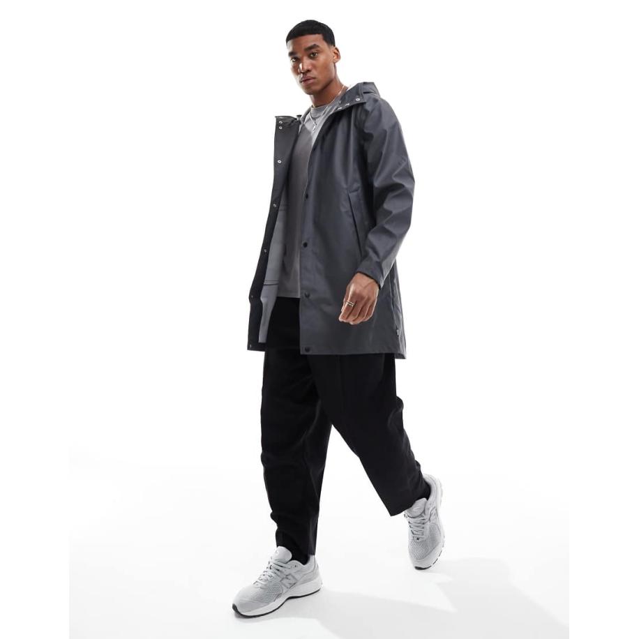 ONLY & SONS - Regenbestendige jas in antracietgrijs Grijs