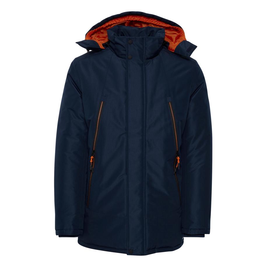FQ1924 FQ1924 Winterjas Abbe navy / grijs / oranje / wit -