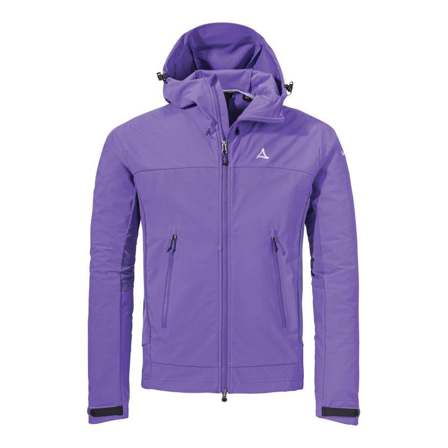 Schöffel Schöffel Outdoorjas Mountain Softshell Jk Style Blaueis MNS lila -