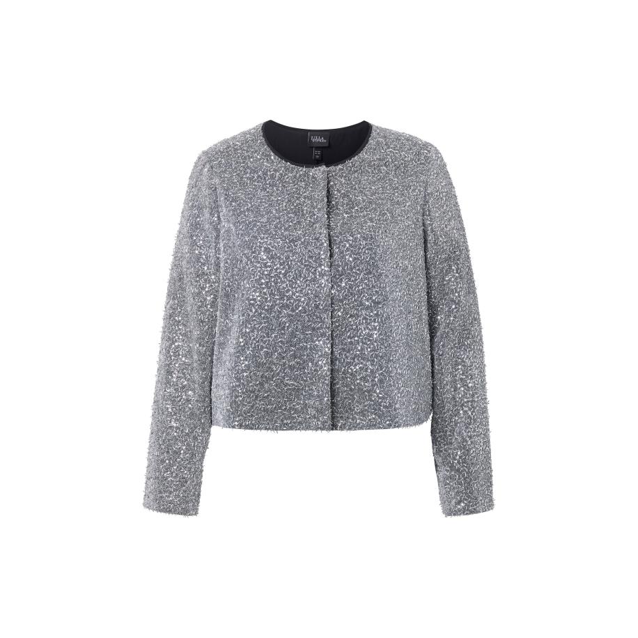 Ulla Popken Ulla Popken Tussenjas zilver -