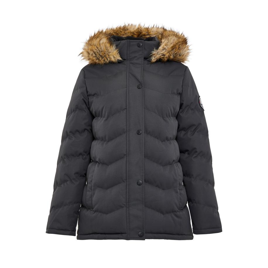 Threadbare Threadbare Winterjas beige / zwart -