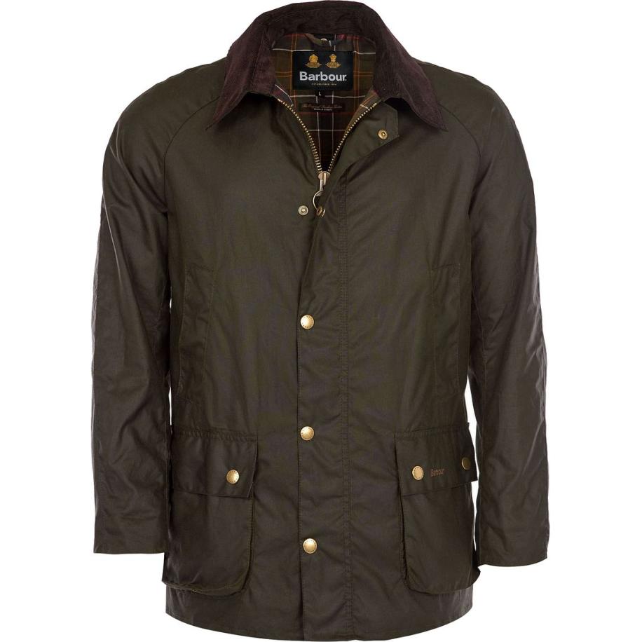 Barbour Ashby Wax Jas Olive Groen