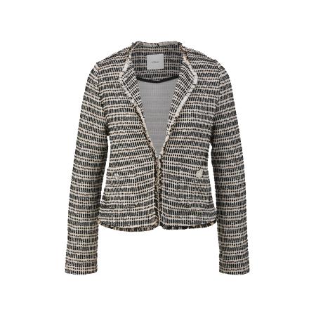 s.Oliver BLACK LABEL Tussenjas beige / zwart / wit