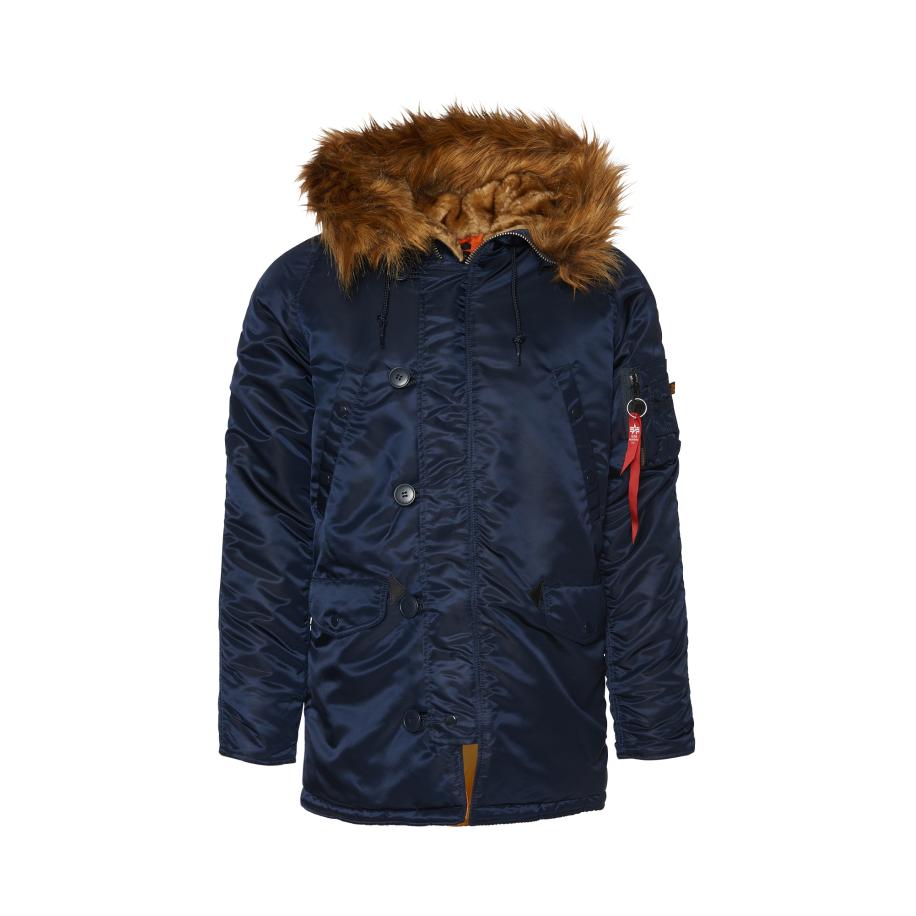 Alpha Industries ALPHA INDUSTRIES Winterjas N3B VF 59 donkerblauw / bruin / knalrood / wit -