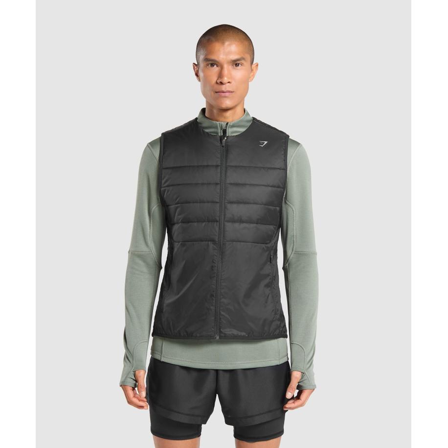Gymshark Running Gilet Black Zwart