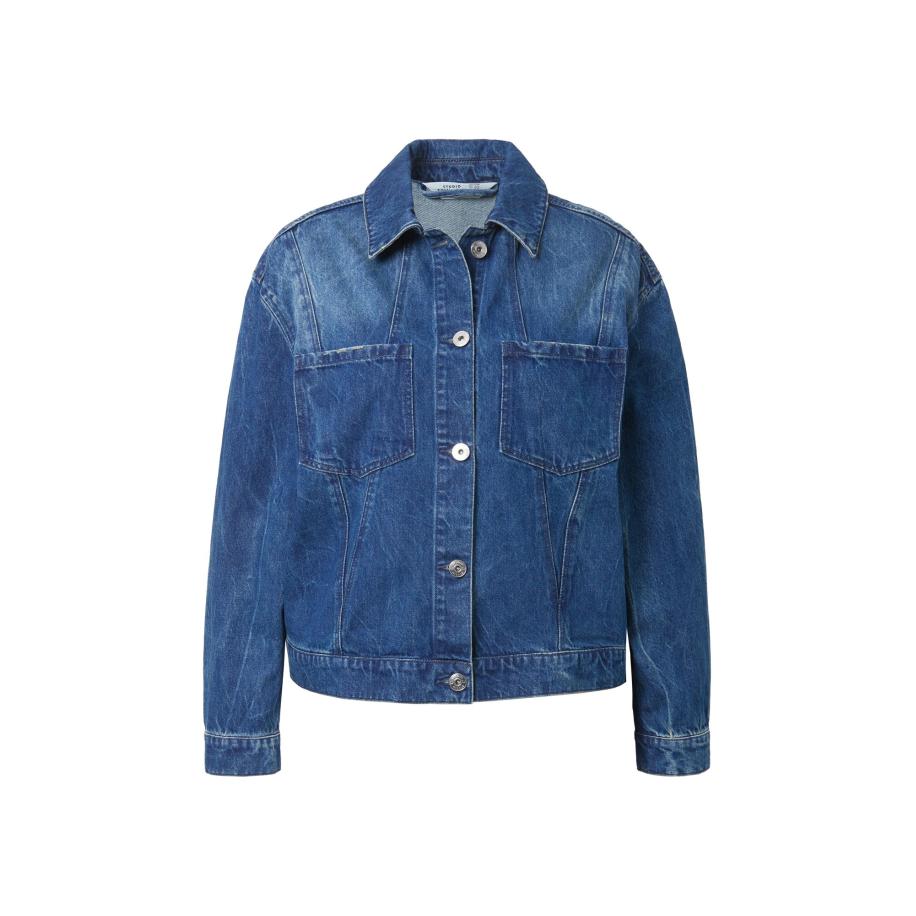 Studio Untold Studio Untold Tussenjas blauw denim -