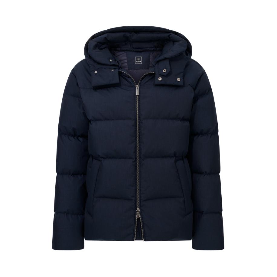 Boggi Milano Winterjas B Sustainable navy Blauw