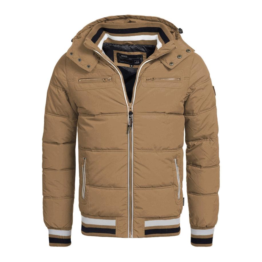 INDICODE JEANS INDICODE JEANS Winterjas Marlon brokaat / zwart / wit -