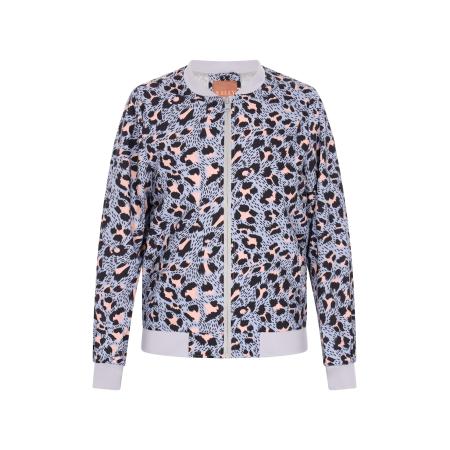 NALLY Tussenjas duifblauw / rosa / zwart