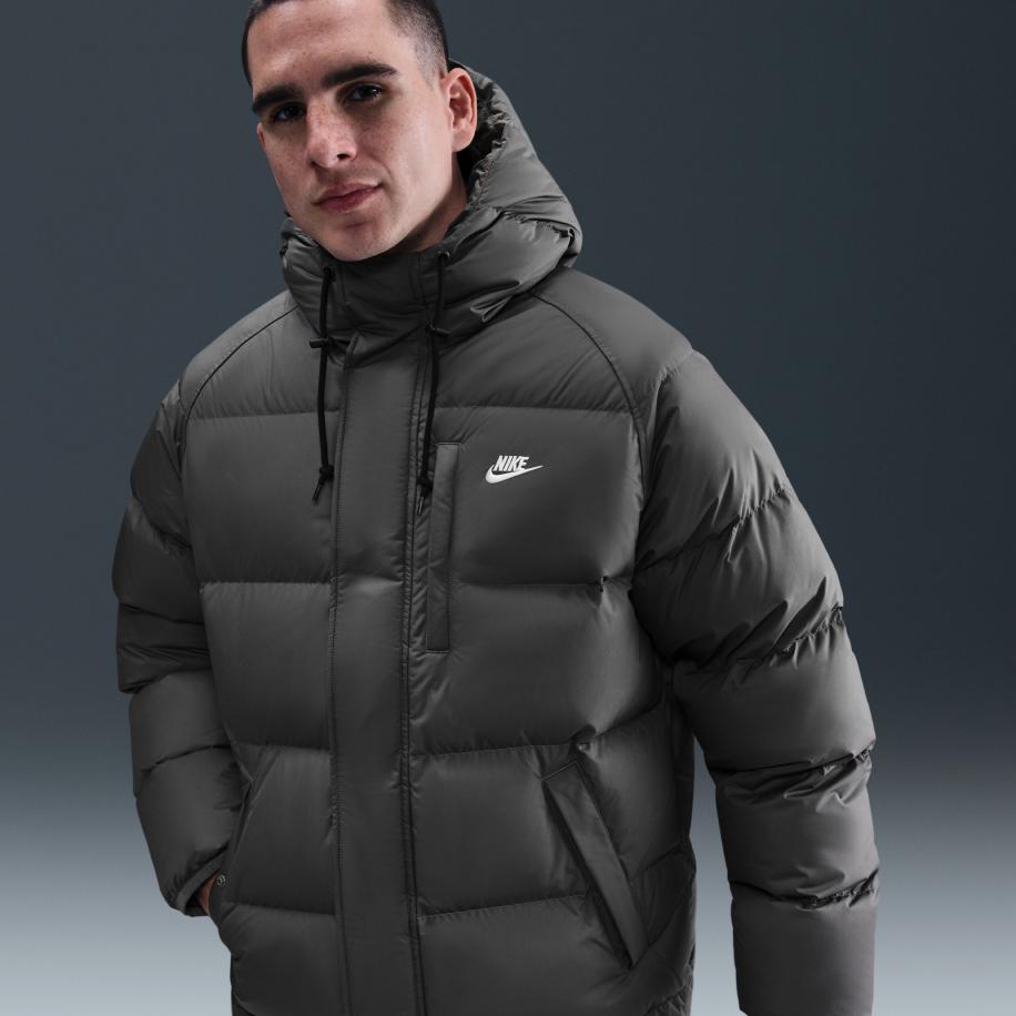 Nike Club Therma-FIT parka voor heren - Grijs Grijs