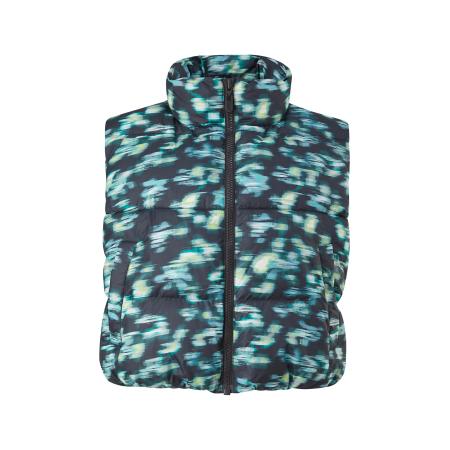 comma casual identity comma casual identity Bodywarmer lichtgeel / jade groen / zwart / wit