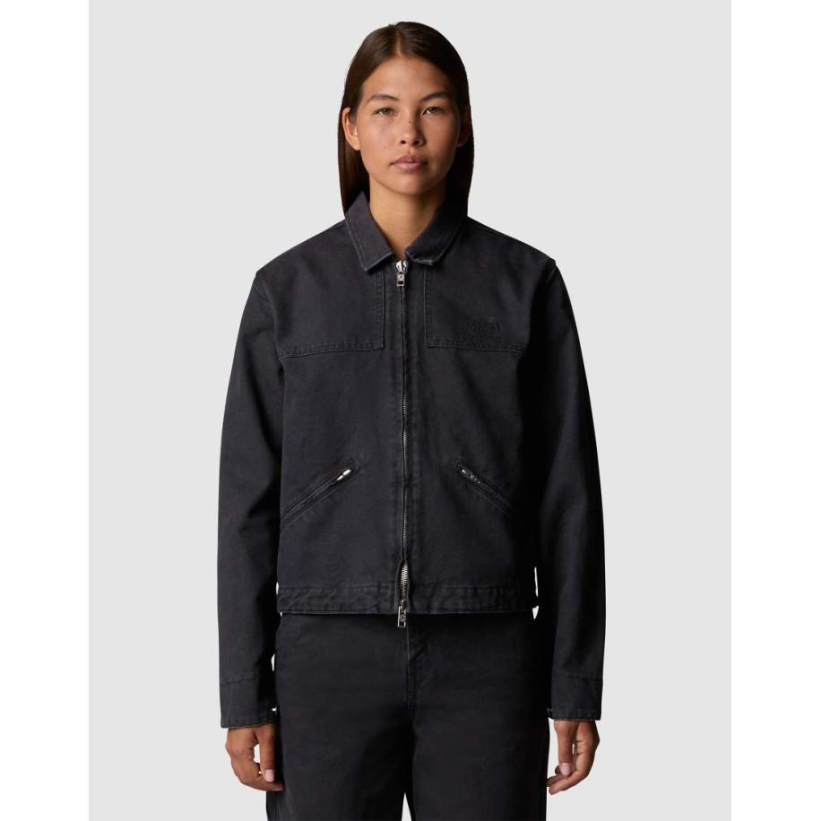 The North Face Cedar Canvas utility jack in zwart Zwart