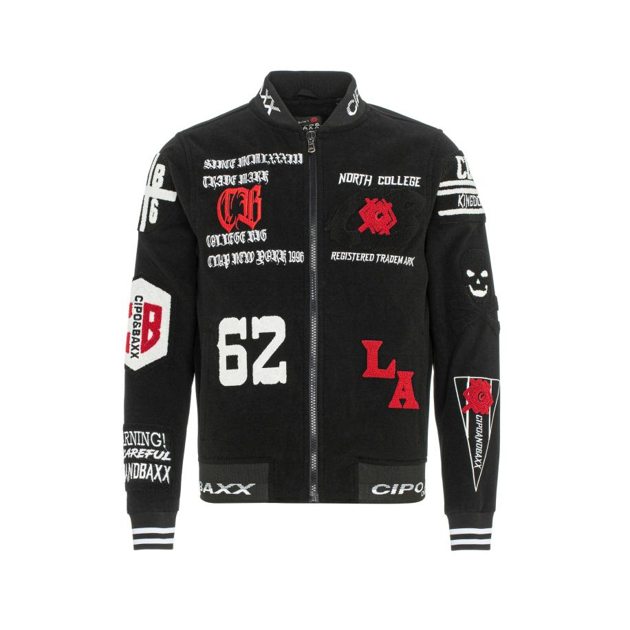 Cipo & Baxx CIPO & BAXX Tussenjas rood / zwart / wit -