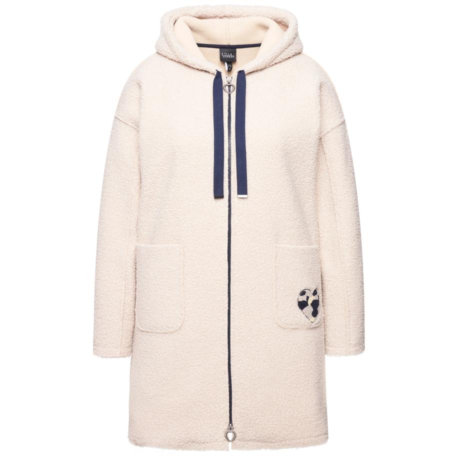 Ulla Popken Ulla Popken Tussenjas ecru / blauw -