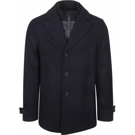 Steppin' Out Caban Coat Wol Navy