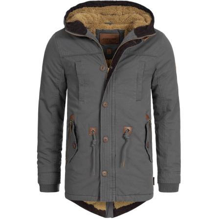 INDICODE JEANS INDICODE JEANS Winterparka Barge donkerbruin / basaltgrijs / olijfgroen