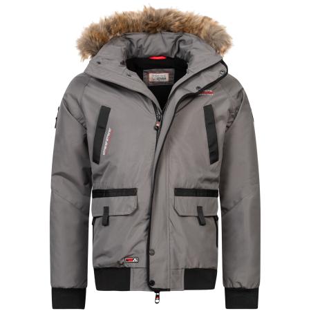 Arctic Seven Arctic Seven Winterjas Arthuro grijs / rood / zwart / wit