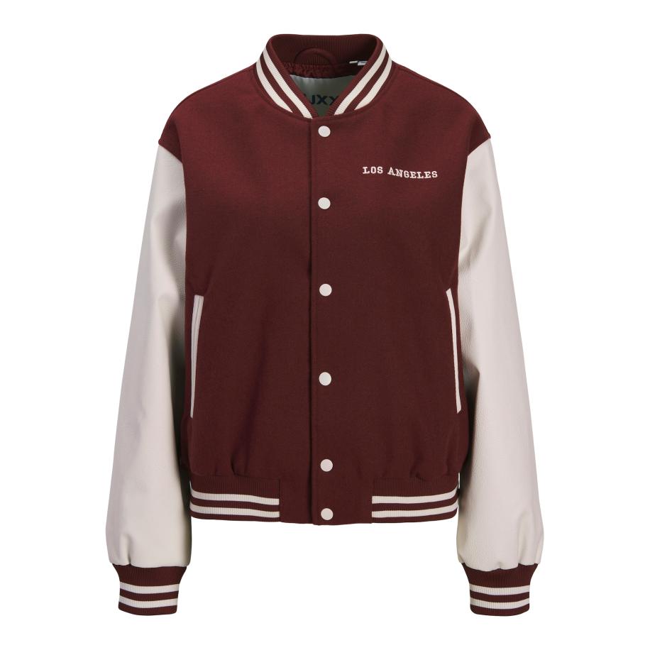 JJXX JJXX Tussenjas JXEssi donkerrood / eierschaal -