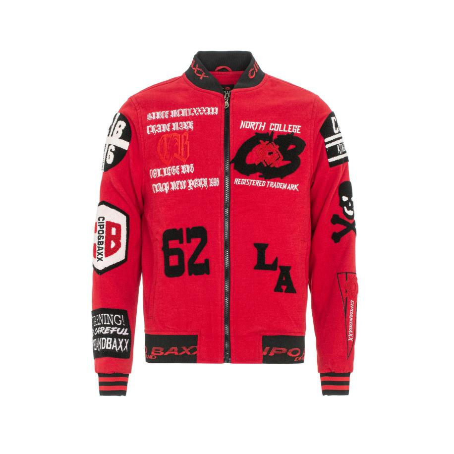 Cipo & Baxx CIPO & BAXX Tussenjas rood / zwart / wit -