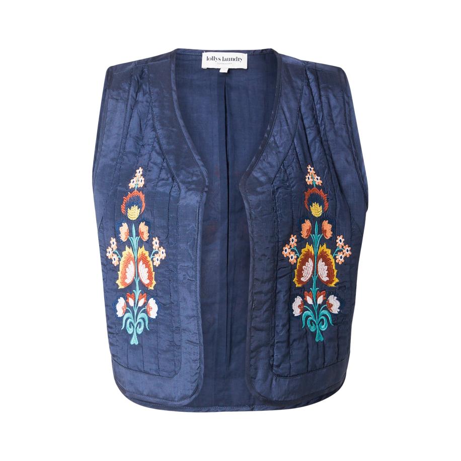 Lollys Laundry Lollys Laundry Bodywarmer Mist donkerblauw / geel / mintgroen / kreeft -